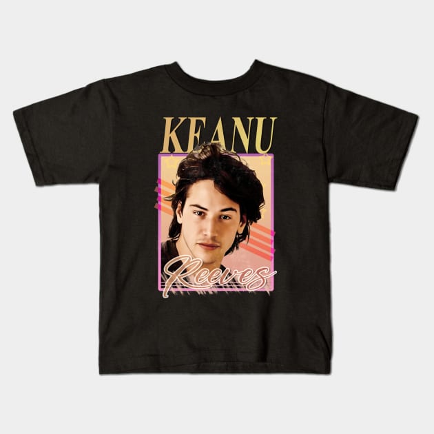 Keanu Reeves || Retro art || 90s Kids T-Shirt by Alaknanda prettywoman
